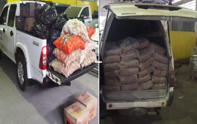 Operativos móviles desplegados en el Este incautan vehículo, 6.000 kilos de cemento, 1.050 kilos de tomate, 375 kilos de locote y 48 litros de aceite