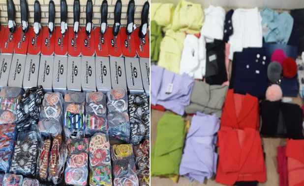Un total de 384 pares de calzados y 161 unidades de prendas de vestir incautan en Trinidad y Kilómetro 49 del Este