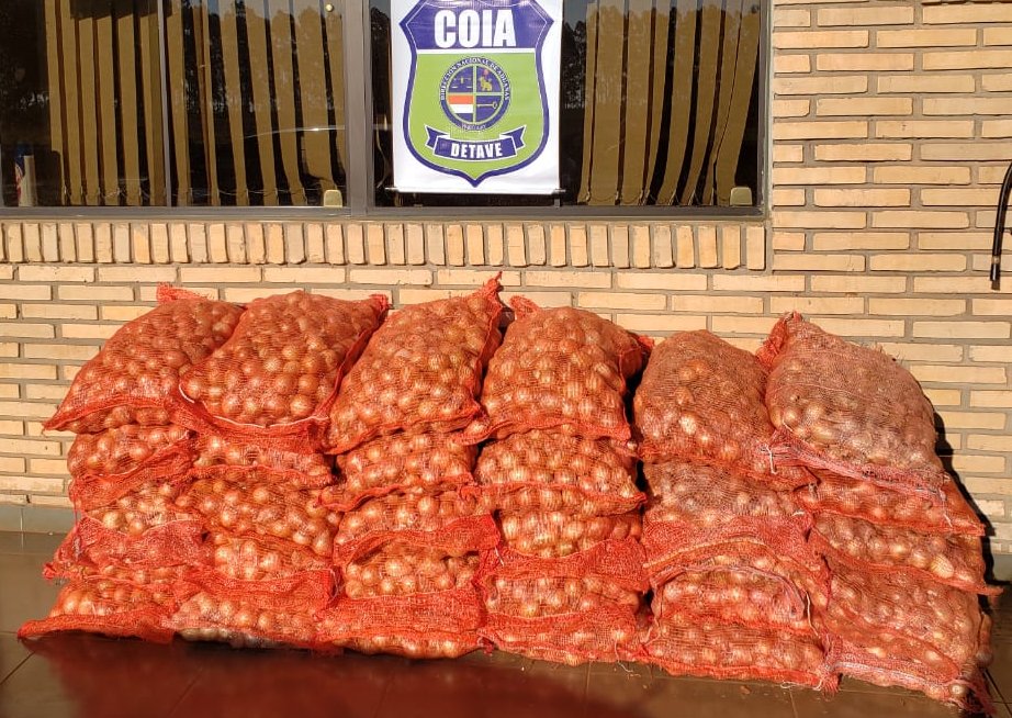 Retienen 400 kilos de cebolla en el puesto de Cruce Carolina