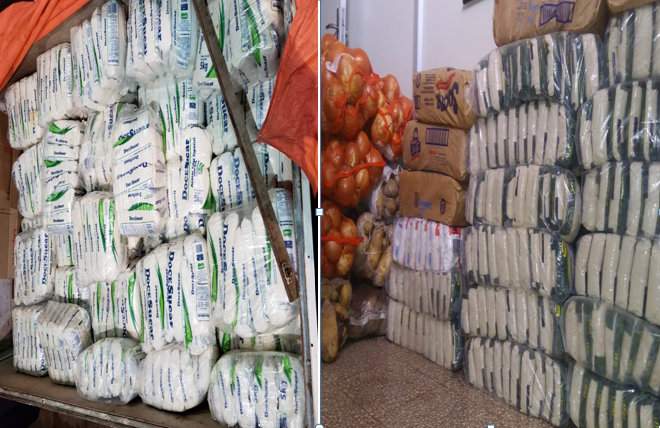 En operativos móviles realizados en Alto Paraná e Itapúa se incautan vehículo, 4.850 kilos de azúcar, 80 kilos de cebolla y 80 kilos de papa