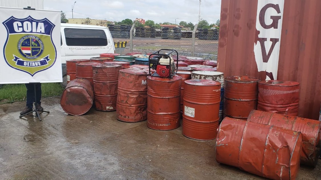 Decomisan 10.200 litros de gasoil en Ñeembucú