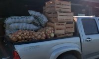 En patrullas realizadas en zona ribereña, retienen 440 kilos de tomate, 500 kilos de papa y 198 kilos de cebolla