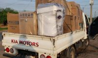Vehículo con 5 equipos de aire acondicionado y 6 lavarropas se incautan en Chacoí