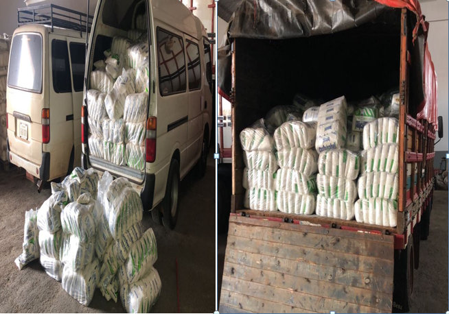Caen alrededor de 15.000 kilos de azúcar, que se transportaban en 3 vehículos, en Curuguaty