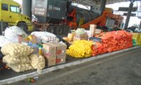 Una camioneta, 2.180 kilos de tomate, 2.745 kilos de pollo, 1.560 kilos de cebolla, 600 kilos de locote y 250 kilos de papa, retienen en el Este
