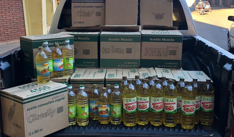Operativo móvil realizado en Itapúa decomisó 310 litros de aceite comestible