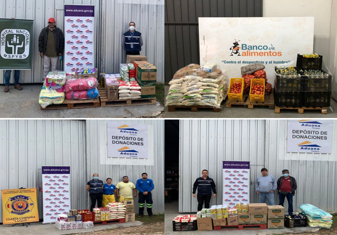 Aduanas donó 6.000 kilos alimentos y mercaderías a entidades de asistencia social