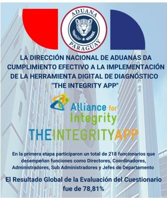 La Dirección Nacional de Aduanas implementó con éxito The Integrity App-Versión Sector Público Py